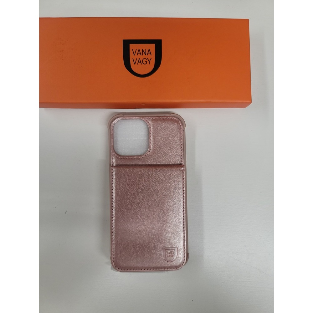 VANA VAGY Phone Case Wallet In S Shimmery Blush Color iPhone 13 Pro Max